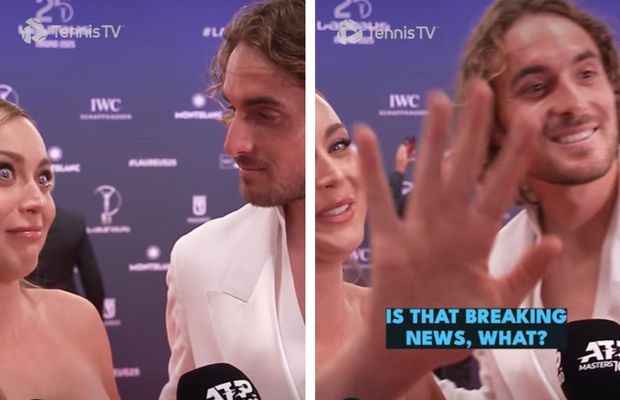 S-au dat de gol? Un interviu banal cu Badosa și Tsitsipas s-a transformat într-o „bârfă” virală: „Poate e un semn”