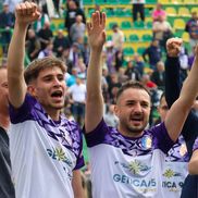 Adriano Manole, în stânga / Sursă foto: Facebook@ Fotbal Club Argeș Pitești