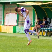 Adriano Manole a debutat pentru „vulturii violeți” în meciul cu Csikszereda / Sursă foto: Facebook@ Fotbal Club Argeș Pitești