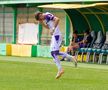 Adriano Manole a debutat pentru „vulturii violeți” în meciul cu Csikszereda / Sursă foto: Facebook@ Fotbal Club Argeș Pitești