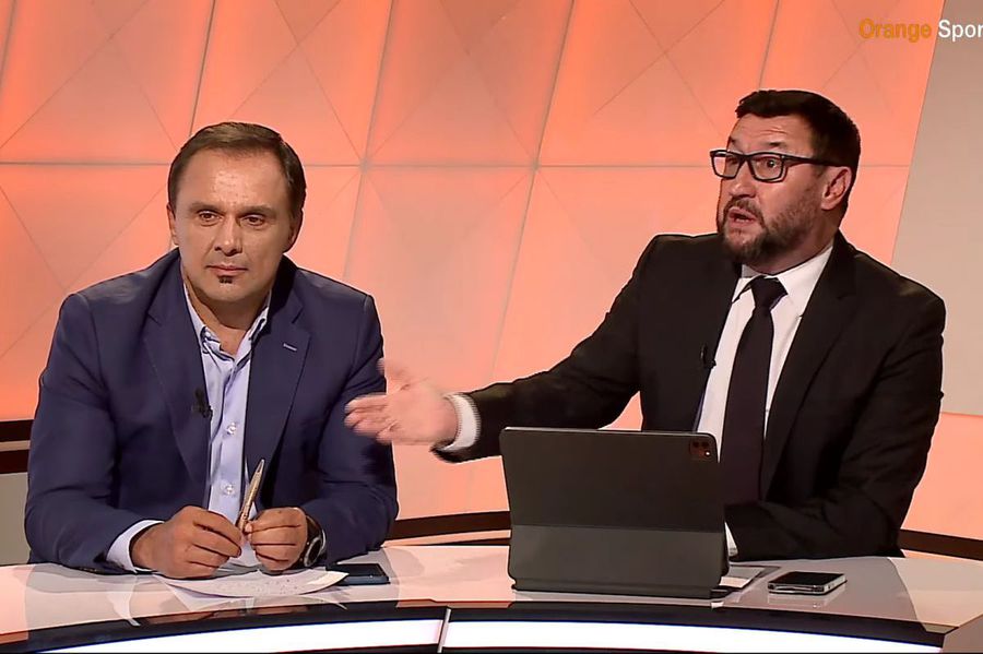 Basarab Panduru și Viorel Moldovan în platoul Orange Sport „De ce parte ești, ca să te bag la apă?” » Basarab Panduru, răspuns direct pentru Ovidiu Ioanițoaia: „Aia este Steaua noastră”