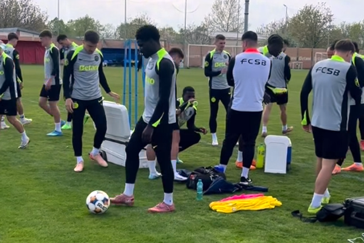 Primul antrenament din haosul lăsat de Mirel Rădoi » FCSB a anunțat staff-ul tehnic