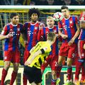 Fotbalistul brazilian Dante, 42 de ani, al doilea din zidul lui Bayern, foto: Guliver/gettyimages