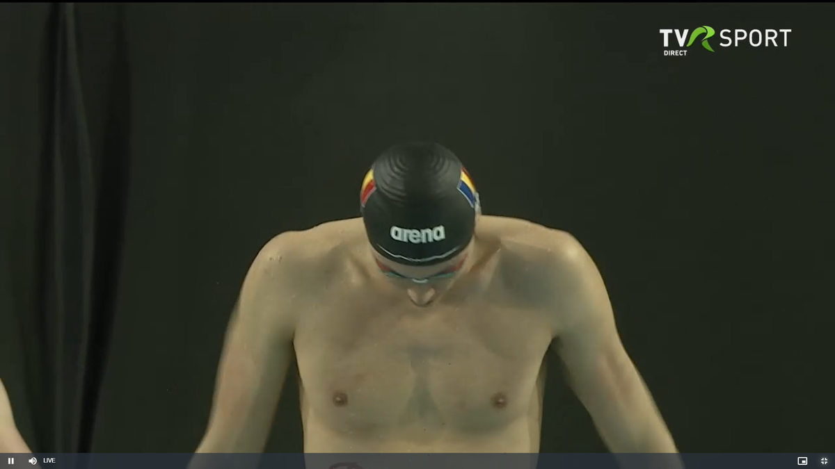 David Popovici la Campionatele Naționale de la Otopeni