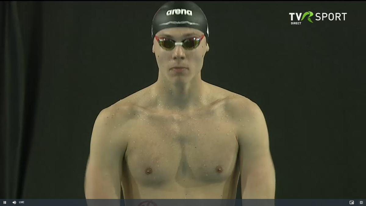 David Popovici la Campionatele Naționale de la Otopeni