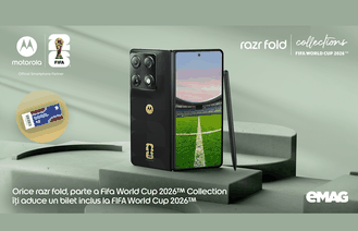 Motorola deschide precomenzile pentru razr fold, parte a FIFA World Cup 2026 Collection, disponibil în exclusivitate pe eMAG, cu acces garantat la un meci FIFA World Cup 2026