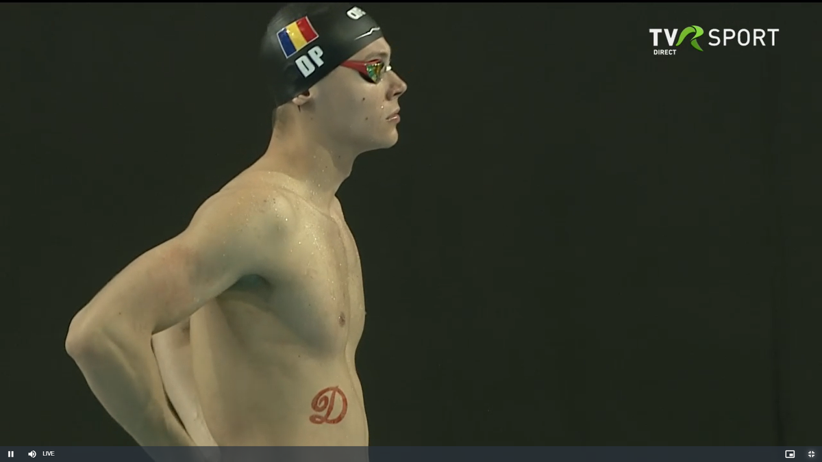 David Popovici la Campionatele Naționale de la Otopeni