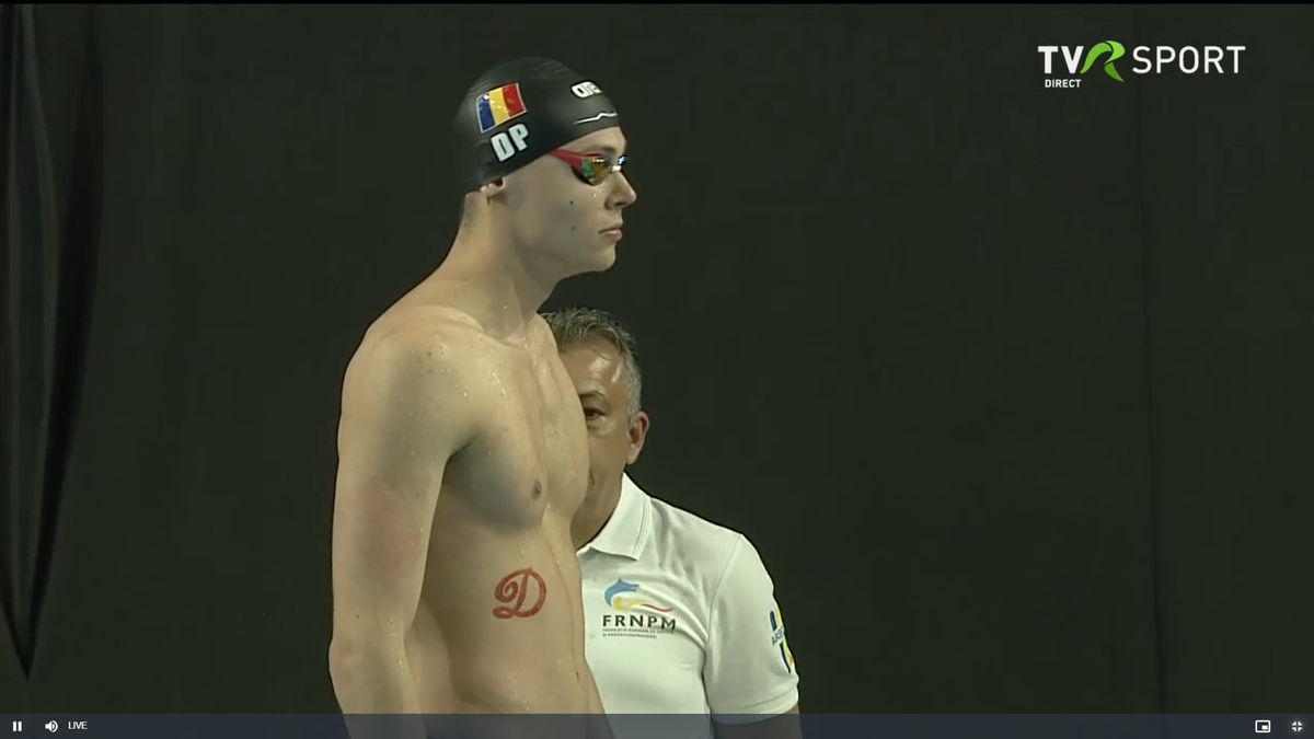 David Popovici la Campionatele Naționale de la Otopeni