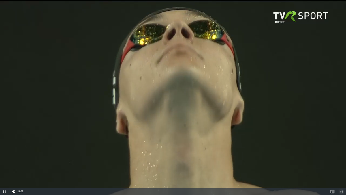 David Popovici la Campionatele Naționale de la Otopeni