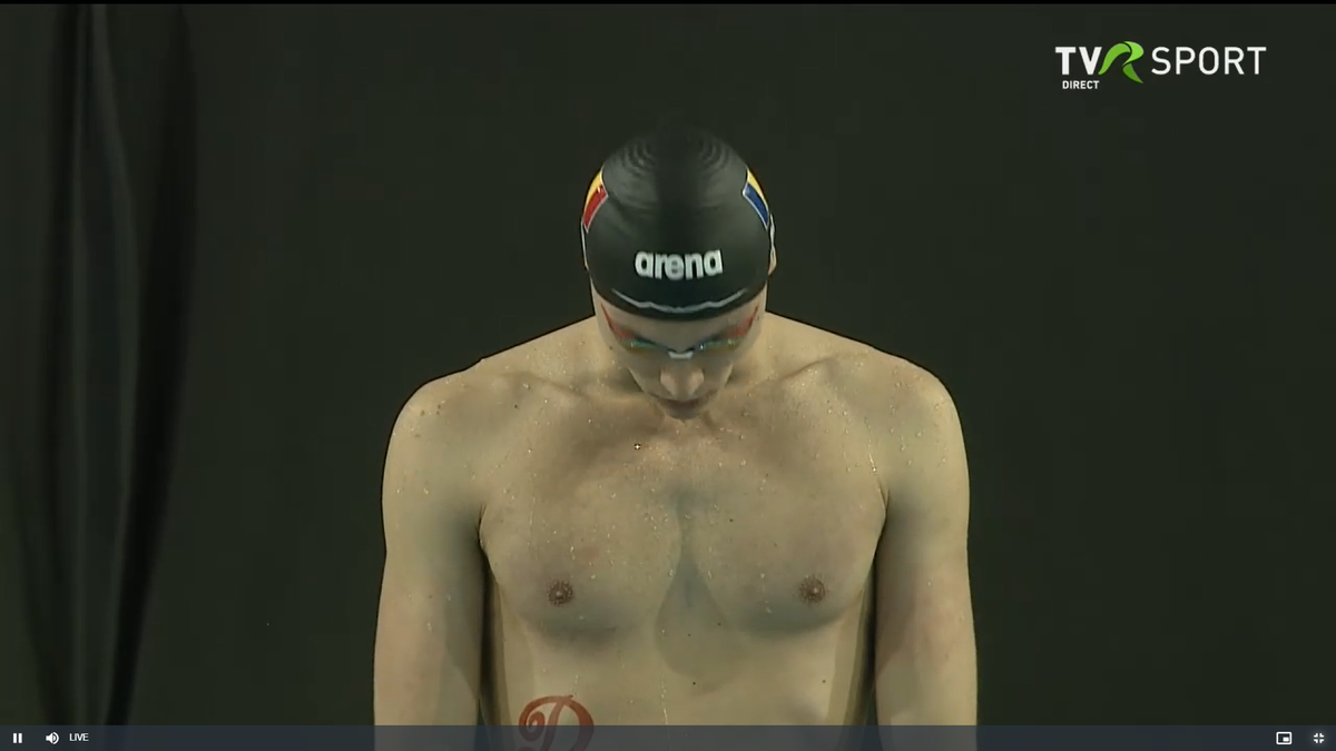 Maestru: David Popovici n-a avut adversar în finala de la 200 m liber, la Campionatele Naționale » „Știu exact ce vreau”