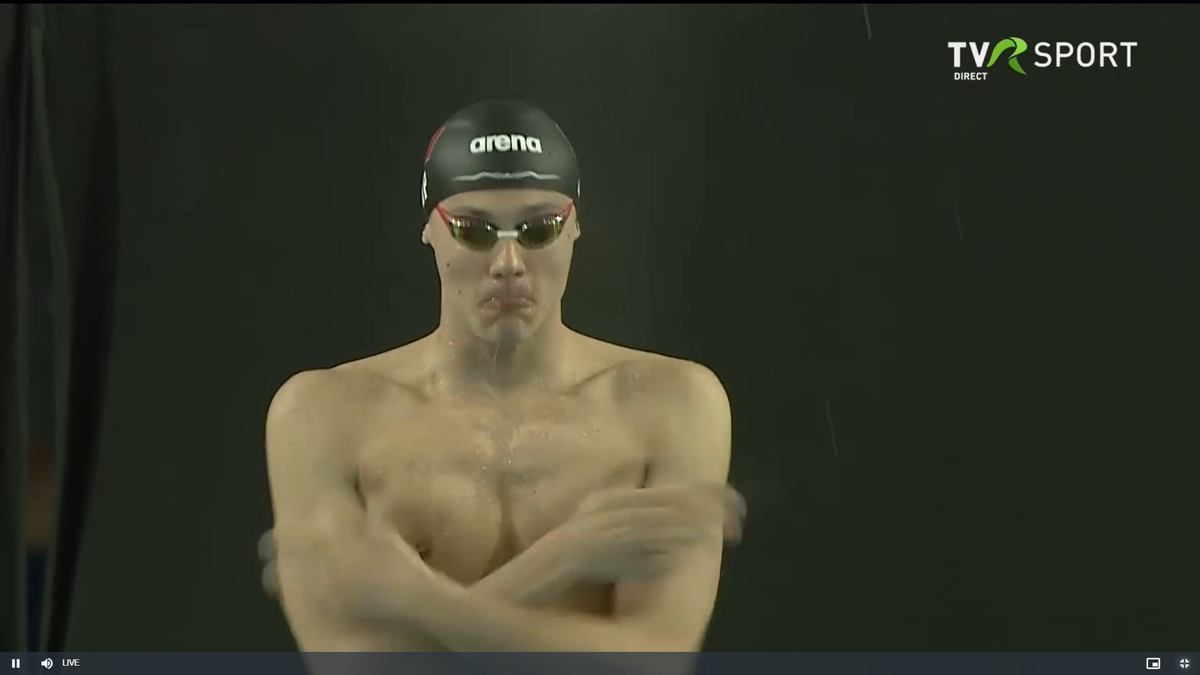 David Popovici la Campionatele Naționale de la Otopeni