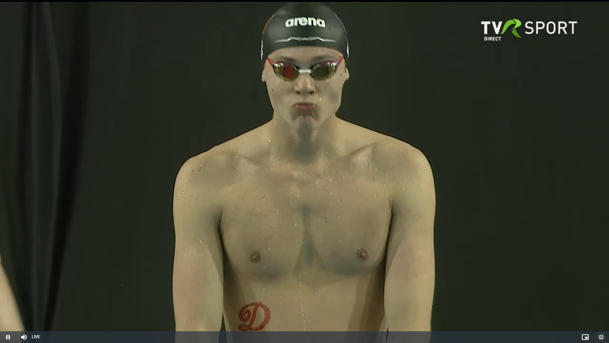 Maestru: David Popovici n-a avut adversar în finala de la 200 m liber, la Campionatele Naționale » „Știu exact ce vreau”