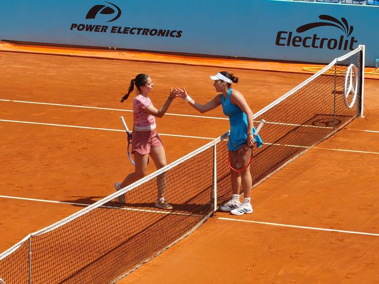 Gabriela Ruse și Antonia Ruzic - turul 1 la Madrid 2026 Foto: Luminița Paul