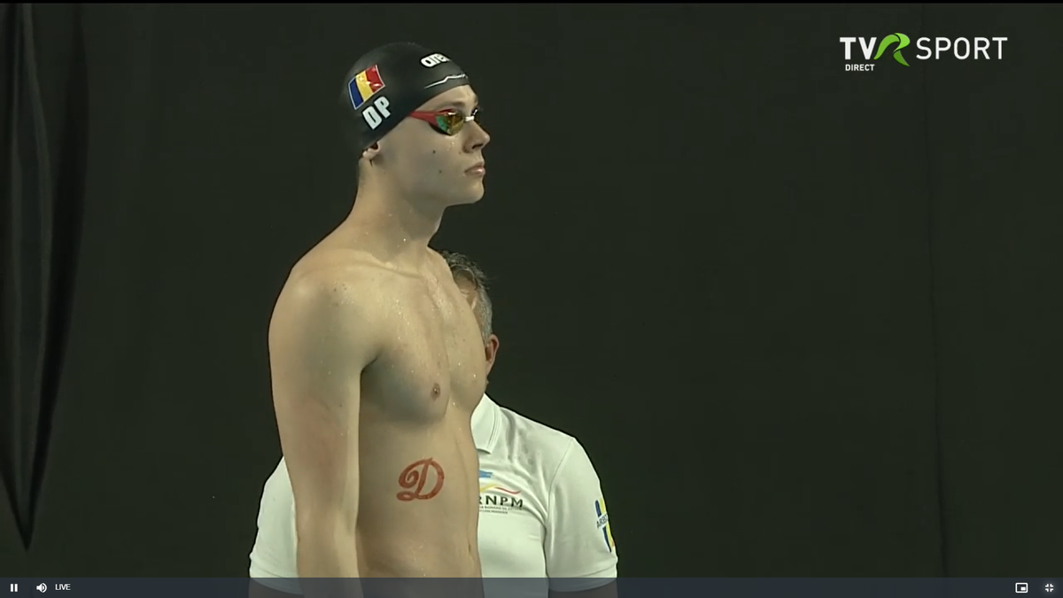 David Popovici la Campionatele Naționale de la Otopeni