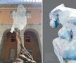 WTF?! Imagini HORROR în Spania! O sculptură dedicată victimelor COVID-19 a stârnit repulsie generală: „O fantomă care se c**ă!”