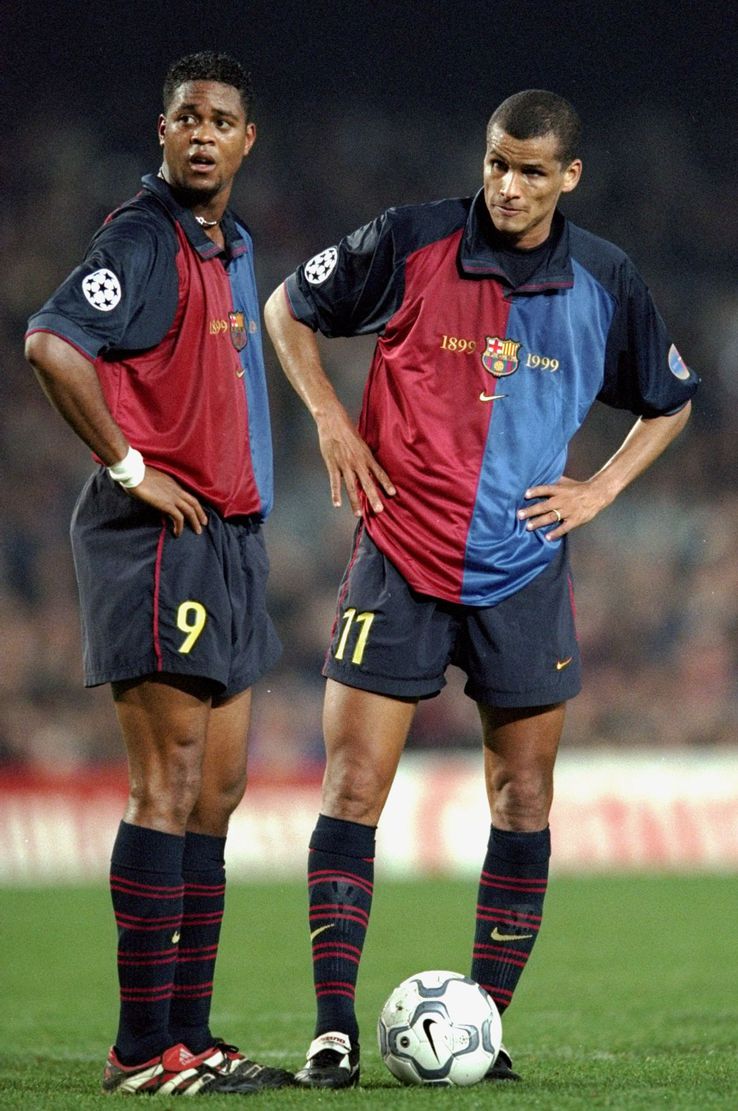 Patrick Kluivert și Rivaldo la Barcelona