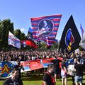 Fanii steliști au venit într-un număr impresionat la partida dintre CSA Steaua și CS Afumați, turul barajului pentru promovarea în Liga 2.