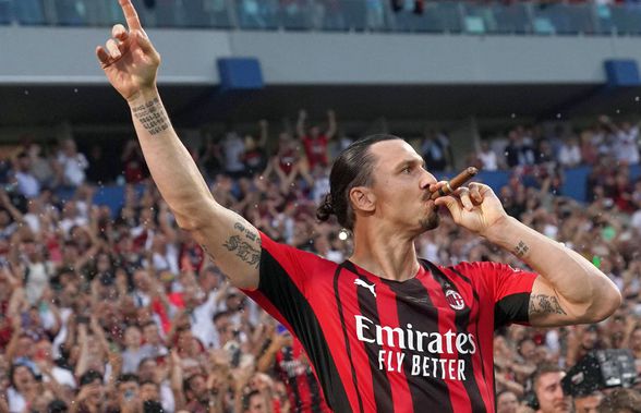 Zlatan Ibrahimovic a oferit imaginile serii la sărbătoarea de titlu a lui AC Milan