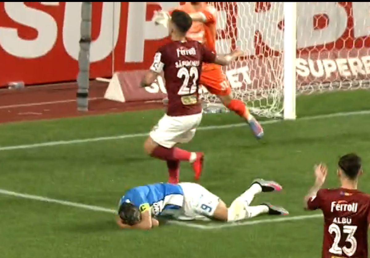 „Hoțule, hoțule!” » Două penalty-uri și o eliminare contestate puternic în Rapid - CSU Craiova