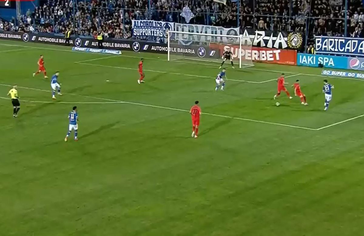 Cadru cu cadru! Cum arată seria de GAFE la golul decisiv din Farul - FCSB: unde se uita Florinel Coman?