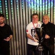 Gică Hagi și Stere Halep au sărbătorit împreună titlul de campioană câștigat de Farul (foto: Raed Krishan/GSP)