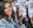 Andreea Bododel în tribune la Farul - Rapid