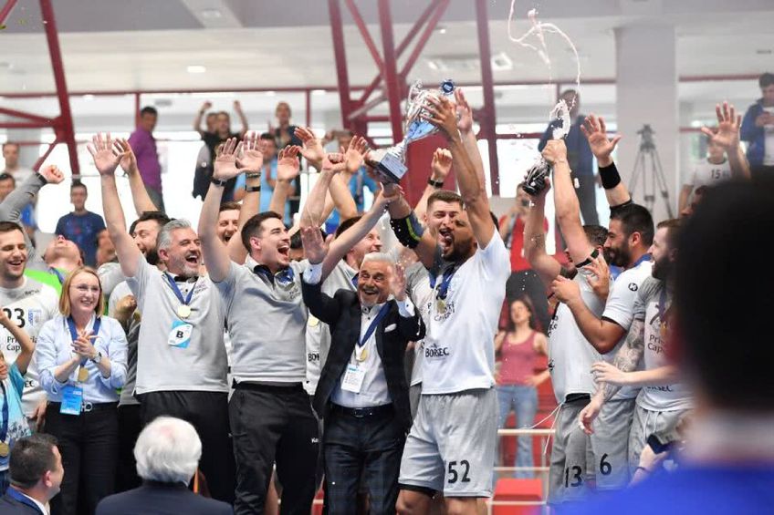 CSM București ridica trofeul EHF European Cup în 2019 / FOTO: Raed Krishan (GSP.ro)