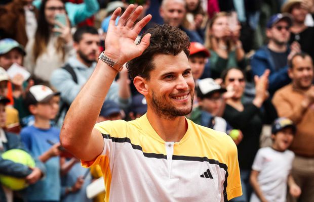 Dominic Thiem, rămas bun emoționant de la Roland Garros » Atmosferă de finală pe arena Suzanne-Lenglen