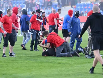 Incidente ȘOCANTE în Cehia » Haos după ultimul fluier al finalei Cupei