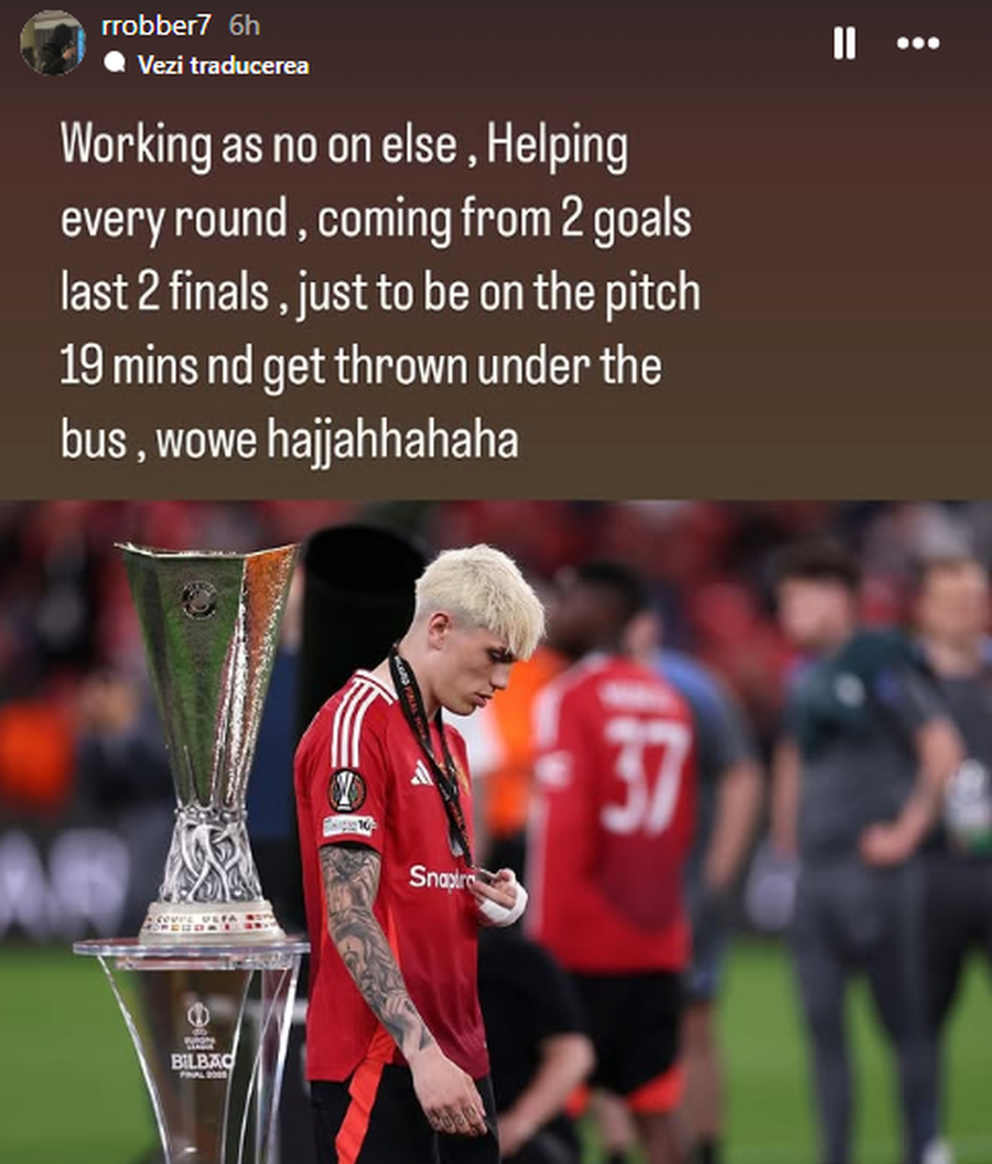 Sare la Ruben Amorim după finala Europa League: „A înscris în ultimele două finale și îl joci doar 19 minute?!”