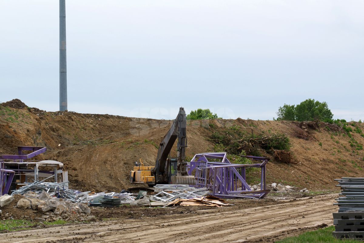 Dispare o lume! GSP a intrat pe șantierul de pe „Dan Păltinișanu” » 50 de imagini la zi cu stadionul istoric din vestul țării: „Monumentalul” e de nerecunoscut
