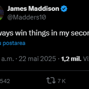 Reacția lui James Maddison, care l-a citat pe Ange Postecoglou