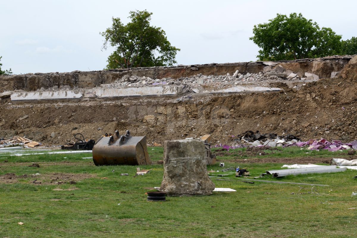 Dispare o lume! GSP a intrat pe șantierul de pe „Dan Păltinișanu” » 50 de imagini la zi cu stadionul istoric din vestul țării: „Monumentalul” e de nerecunoscut