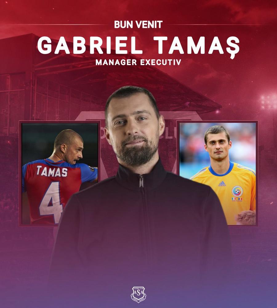 Gabriel Tamaș este directorul executiv de la ASA Târgu Mureș După finala Survivor 2026, Gabi Tamaș merge în Liga 2 » A semnat deja contractul