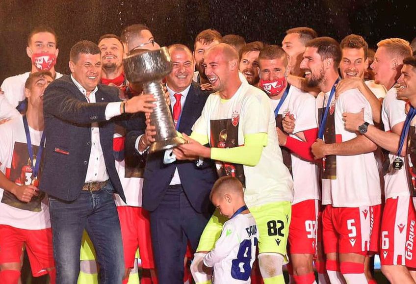 Steaua Roșie e din nou campioană în Serbia // FOTO: facebook.com/kkcrvenazvezda