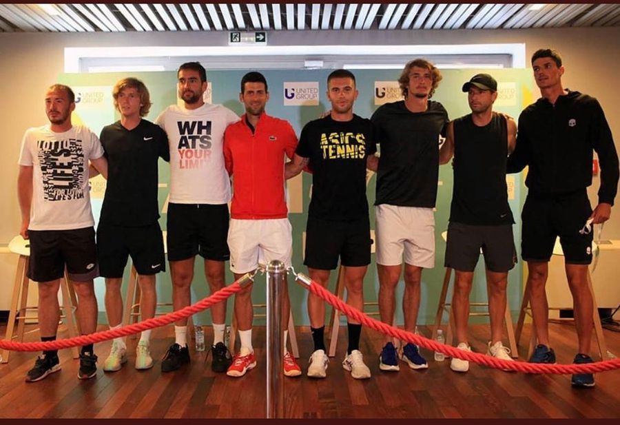 Cei opt participanți la etapa de la Zadar, cu Dimitrov al doilea din dreapta