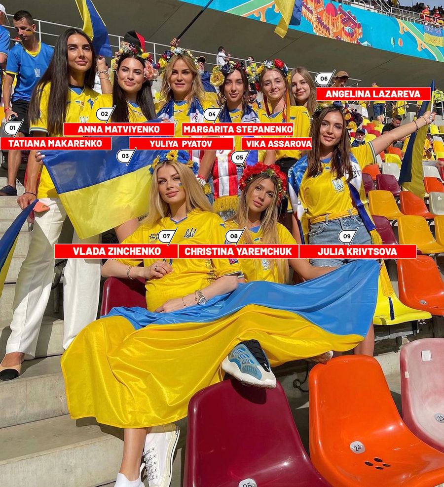 Ucraina a avut galerie de lux la meciul cu Austria de pe Arena Națională! Iubitele fotbaliștilor au făcut show în tribună