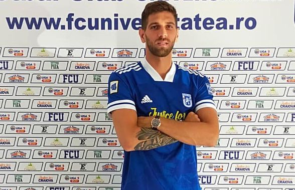FCU Craiova a anunțat al cincilea transfer al verii: fundașul care „va betona apărarea”