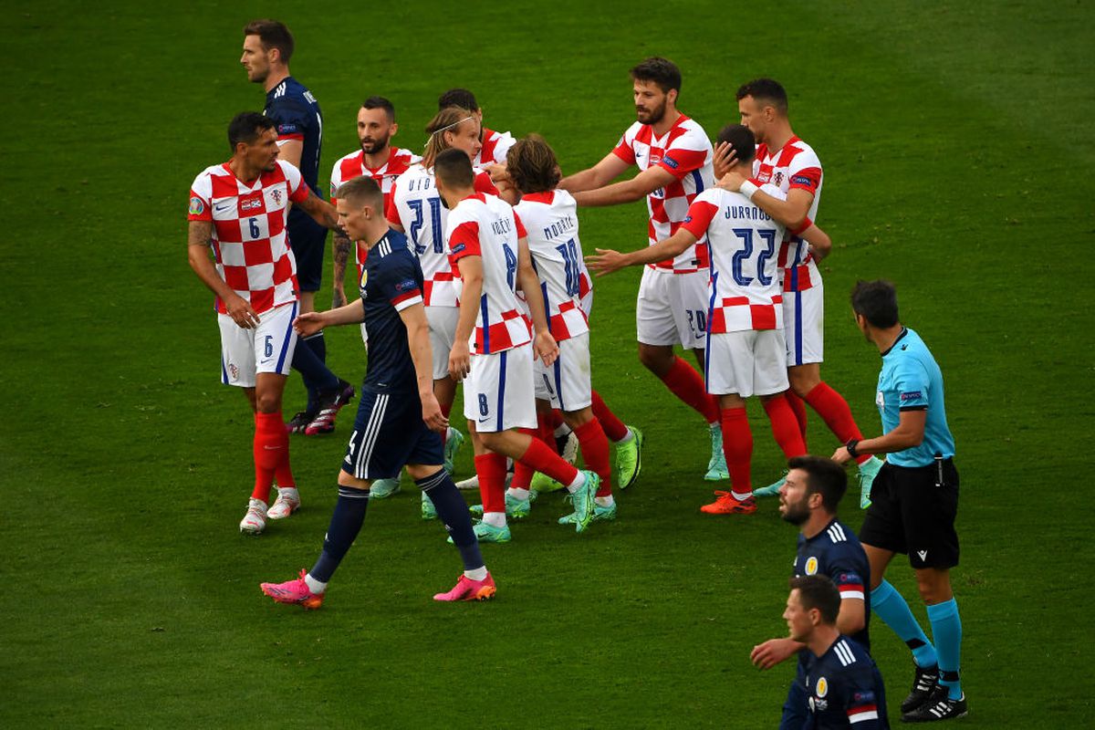 Anglia câștigă grupa D și e gata de șocul de pe Wembley! Croația și Cehia merg și ele în „optimi” la Euro 2020