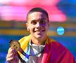 David Popovici (17 ani) a câștigat a doua medalie la Campionatele Mondiale de natație, în finala probei de 100 de metri liber, considerată regina înotului! 47.58 a fost timpul scos de fenomenul sportului românesc! FOTO: Raed Krishan