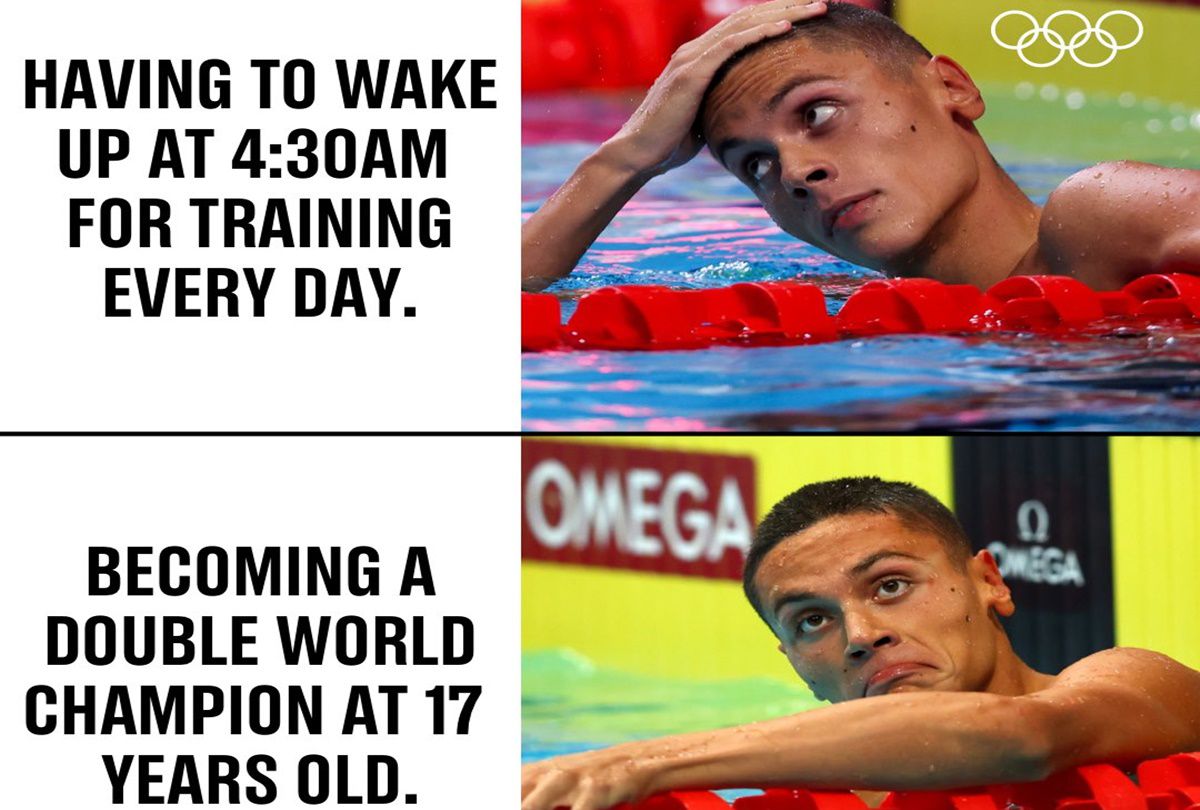 Miracolele lui Popovici, rezumate perfect într-un meme pentru eternitate al Comitetului Olimpic Internațional