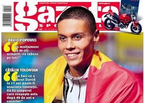 Nu rata, azi, o ediție specială a Gazetei Sporturilor » 7 pagini dedicate lui David Popovici, dublu campion mondial