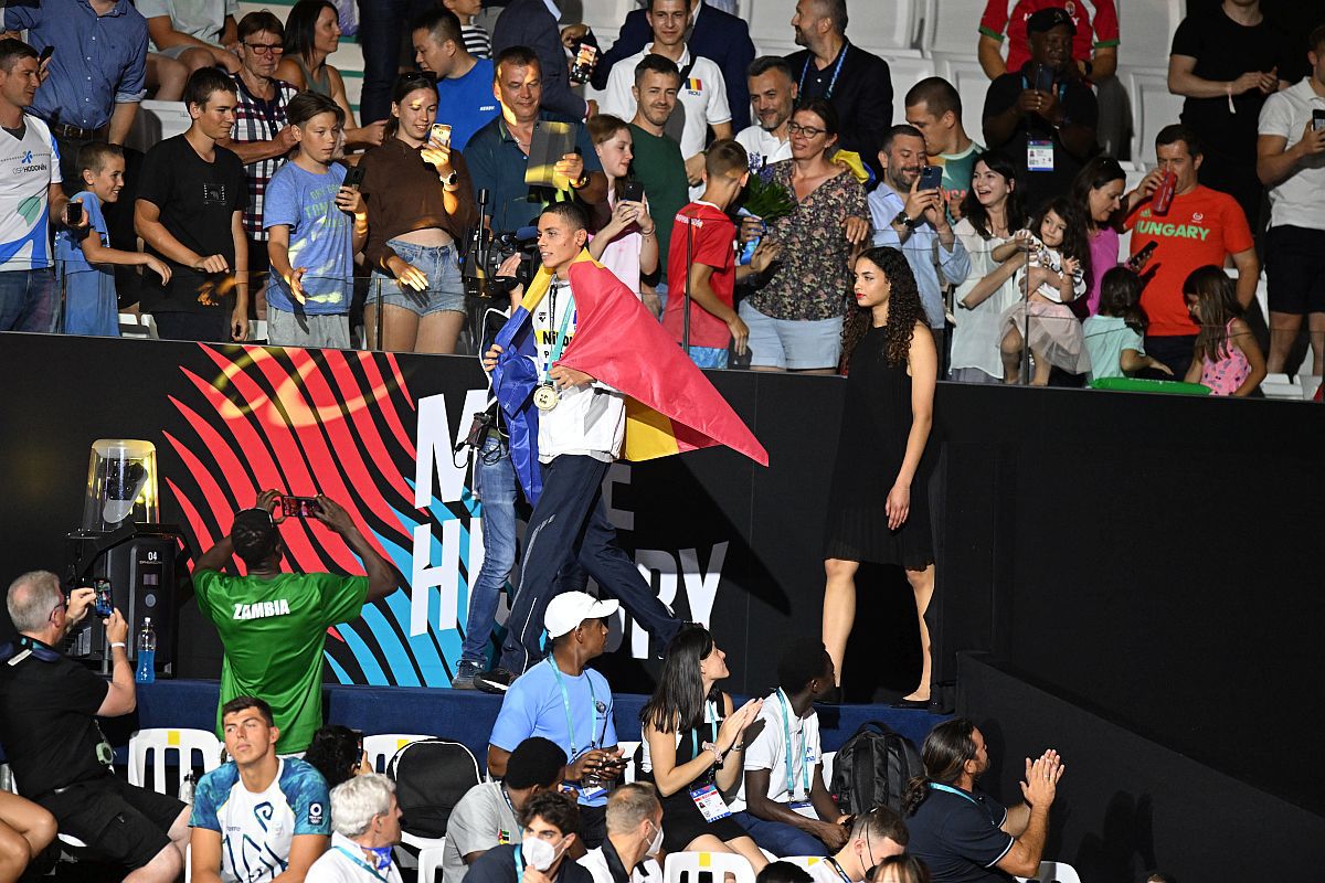 Câți oameni s-au uitat miercuri pe TVR la finala istorică în care David Popovici a câștigat al doilea titlu mondial