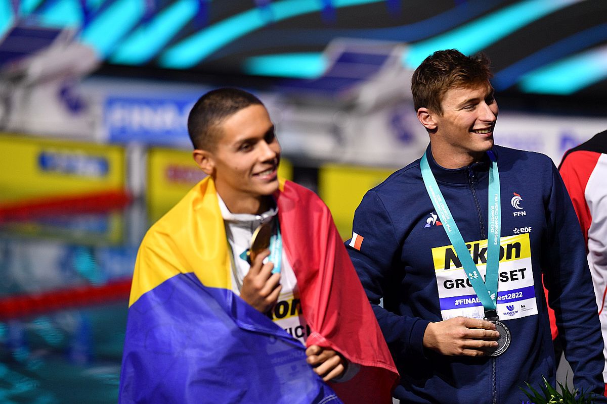 DUBLĂ ISTORICĂ! David Popovici câștigă AURUL la 100m, după un finiș incredibil!