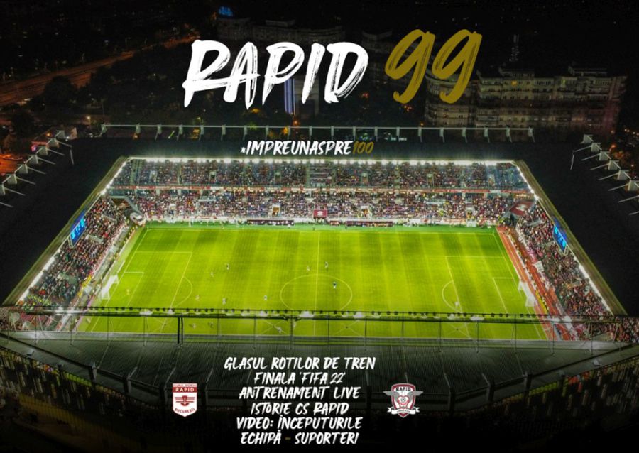 Rapid împlinește 99 de ani » Clubul a anunțat programul sărbătorii din Giulești