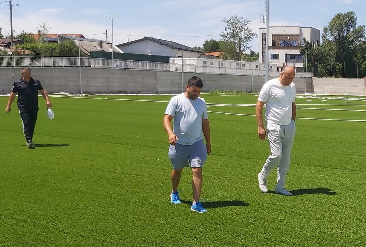 Dan Șucu, în „inspecție” la baza de 5,5 milioane de euro a Rapidului » Lucrările capătă avânt