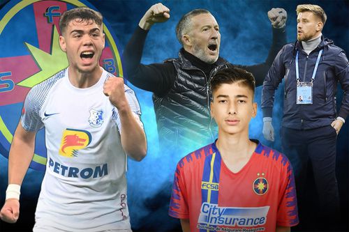 Ricardo Pădurariu, de numai 16 ani, poate fi soluția-surpriză de la FCSB, fotomontaj: GSP