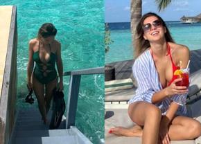 Soția lui Florin Tănase face furori pe plajele din Maldive! » Cât costă o noapte la resortul de lux unde s-au cazat