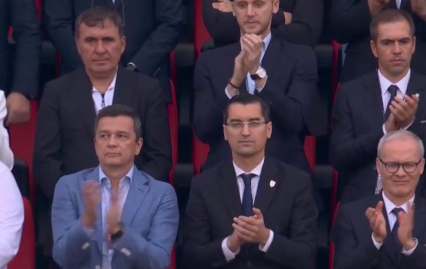 Gică Hagi a urmărit meciul dintre România și Belgia alături de Răzvan Burleanu, președintele FRF, și de Sorin Grindeanu, ministrul Transporturilor.