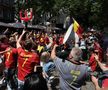Suporterii Belgiei au făcut spectacol înainte de Belgia - România / Sursă foto: Imago Images
